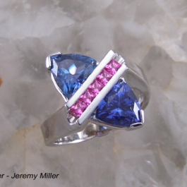 Pink and Blue Sapphire